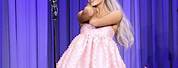 Ariana Grande Jimmy Fallon Black Dress