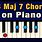 B Major 7 Chord Piano
