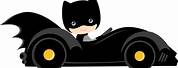 Baby Batman Cartoon in Car PNG