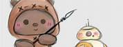 Baby Ewok Hand Drawn