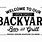BackYard Bar and Grill SVG