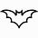 Bat Outline SVG