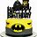 Batman Cake Toppers Happy Birthday