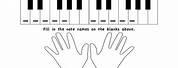 Beginner Piano Lesson Worksheet