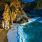 Big Sur California Waterfall Beach