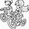 Bike Riding Coloring Pages