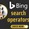 Bing Search Operators