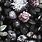 Black Background Floral Wallpaper