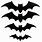 Black Bat Cutouts