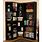 Black Corner Bookcase