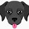 Black Dog Emoji