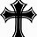 Black Gothic Cross