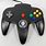 Black N64 Controller