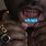 Black Panther Lip Tattoo