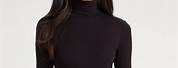 Black Turtleneck Shirt for Women