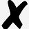 Black X Emoji