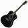 Black Yamaha Acoustic Guitar