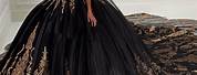 Black and Gold Quinceanera Dresses