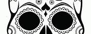 Black and White Sugar Skull Coloring Pages
