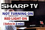Blinking Power Light On Sharp Aquos TV