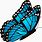 Blue Butterflies Cartoon