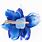 Blue Flower Hair Clip