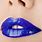 Blue Glossy Lips