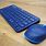 Blue Keyboard and Mouse