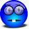 Blue Nerd Emoji