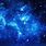 Blue Outer Space Wallpaper