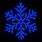 Blue Snowflake Christmas Lights