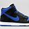 Blue and Black Nike Shoes