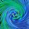 Blue and Green Swirl