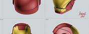 Blueprint of Iron Man Helmet