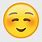 Blush Emoji Text