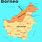 Borneo Asia Map
