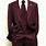Burgundy Pinstripe Suit
