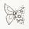 Butterfly Flower Tattoo Sketch
