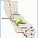 California Map Fresno CA