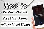 Can You Reset Disabled iPhone without iTunes