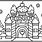 Candy Castle Coloring Page
