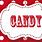 Candy Sign Printable