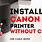 Canon Printers Install