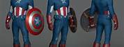 Captain America 3D Model Sheet