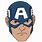 Captain America Cartoon Face