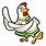 Cartoon Chicken Lady