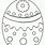 Cartoon Easter Egg Coloring Page