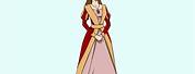 Cartoon Image of Medieval Queen