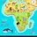 Cartoon Map of Africa