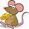 Cartoon Mice Eating Cheese